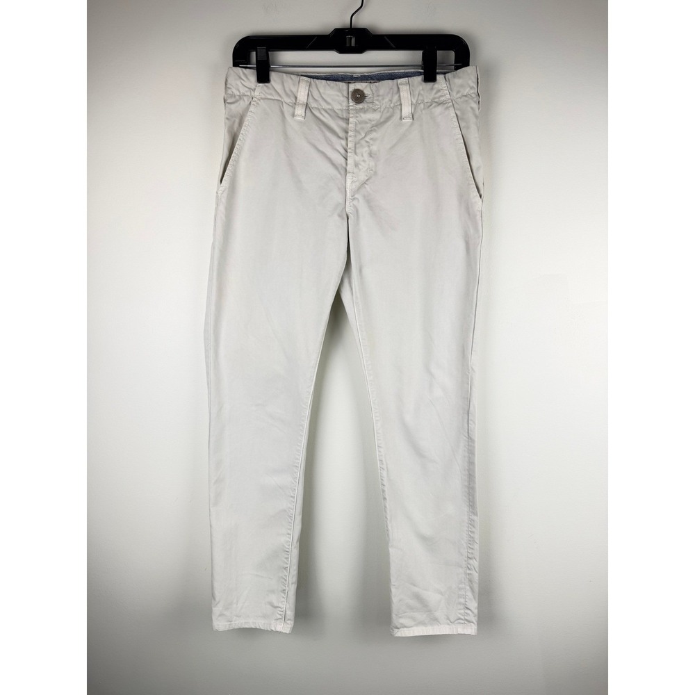 J Brand Vin Starship Cream Cotton Chino Slim Trousers Size 26